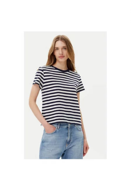 Дамска тениска  723661-00 - Памук - Тъмносин - Тъмносин