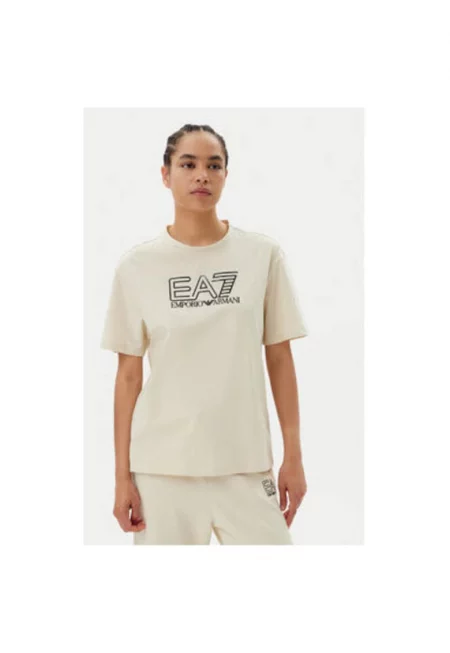 Дамска тениска  Emporio Armani - 7W000098 AF12503 - Памук - Бежов