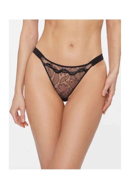 Дамски бикини -  303814700 - Найлон/Еластан - Черни - Черен
