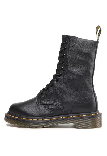 Дамски ботуши Dr Martens от естествена кожа - черни