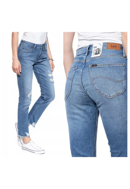 Дамски дънки -  Elly - 18737-27 - Памучни - Дълги - Petite - Дънкови - W25-L31 US - Сини