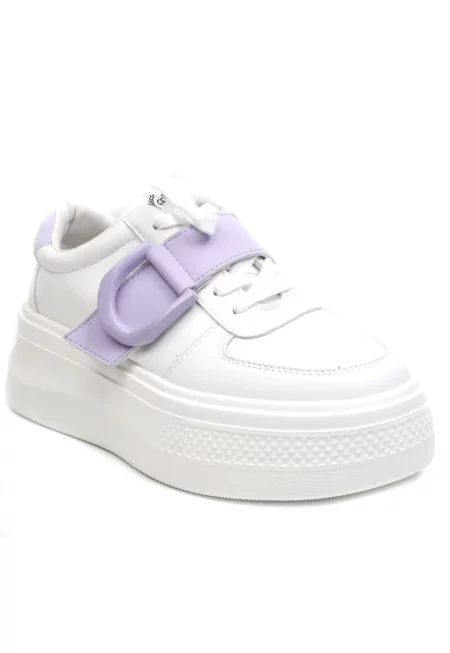 Дамски маратонки E23070 WHITE/LAVENDER