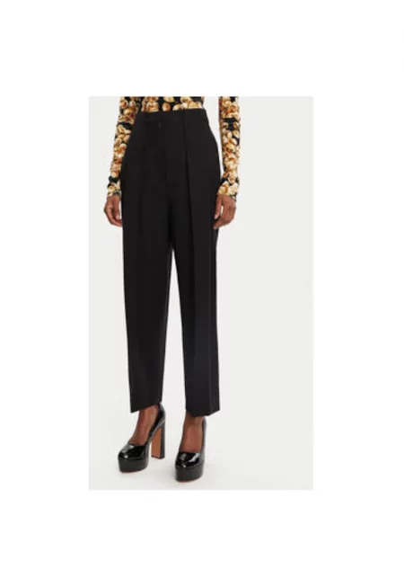 Дамски панталон -  305313492 - Вълнен - Черен