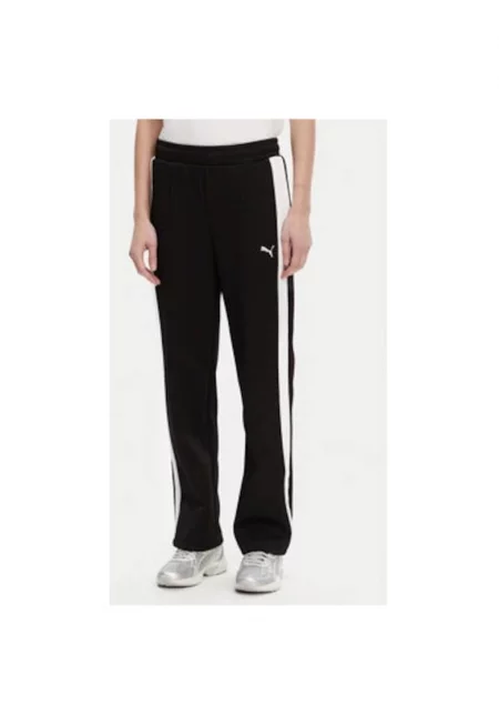 Дамски панталон  изработен от рециклиран полиестер/памук - Черен