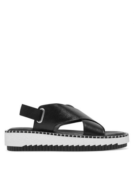 Дамски сандали 2534  Естествена кожа Черни