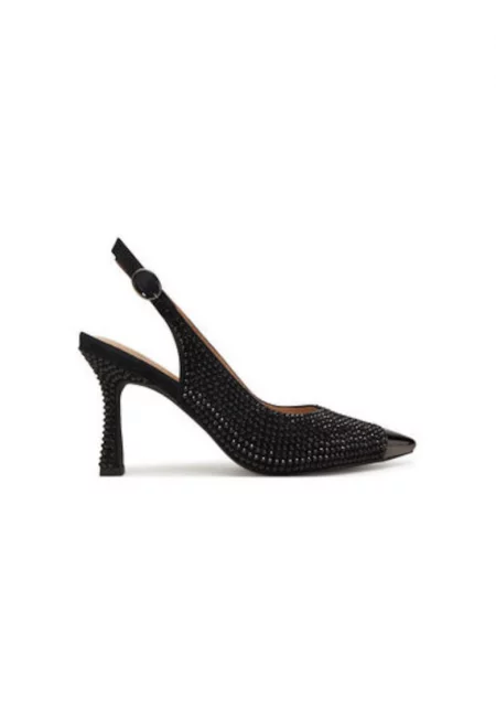 Дамски сандали - V250619 -  Естествена кожа - Черен