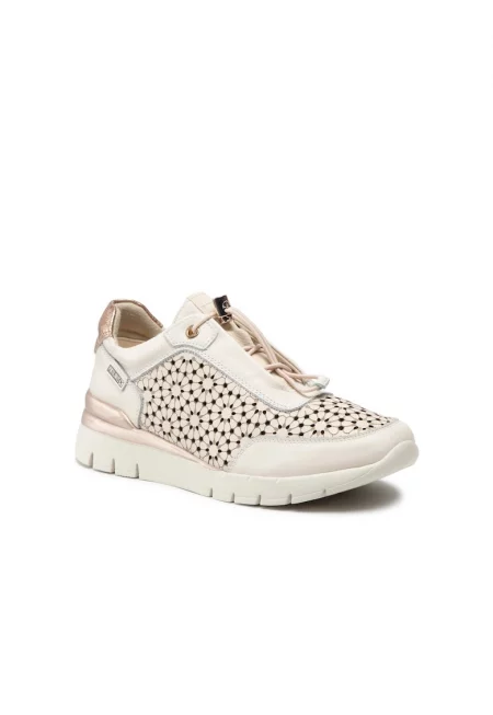 Дамски спортни обувки -  209892567 - Бежови - Естествена кожа