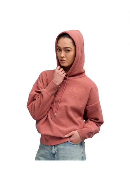 Дамски суичър  Her Oversized Winterized Hoodie - Розово