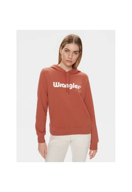 Дамски суичър -  оранжев - памук - Оранжев