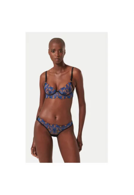 Дамски сутиен -  304422317 - Рециклиран полиестер - Син