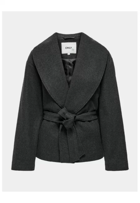 Дамско яке - САМО - 303323936 - Полиестер - Сив