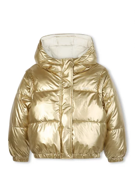 Двулицево зимно яке - Златист/Слонова кост