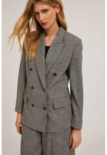 Двуредно сако - Tъмносив