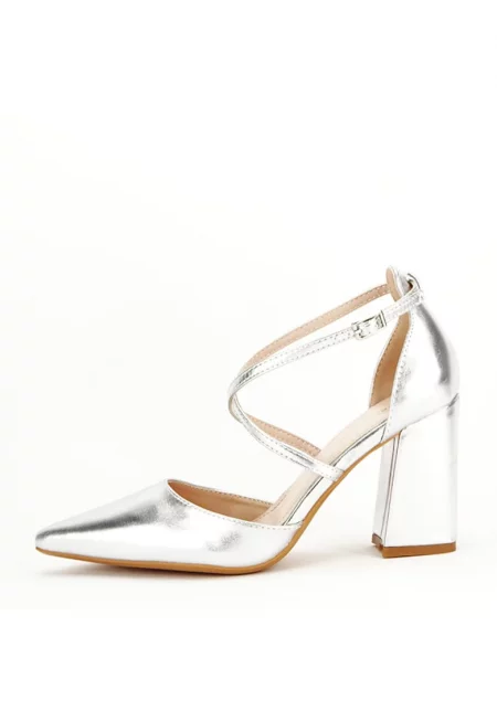 Елегантни сребристи обувки 8710 04 12493