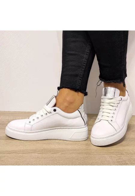 Ежедневни дамски обувки  3163-1 White - Бяло