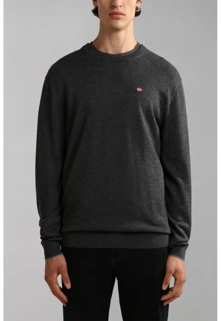 Фино плетен вълнен пуловер Damavand - Антрацитно сиво