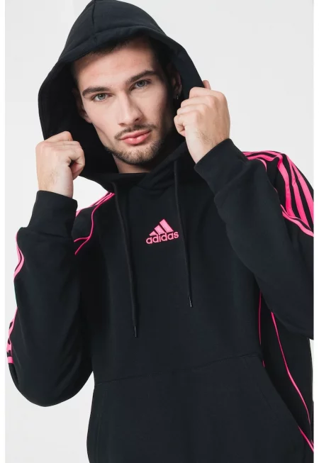 Худи Teamgeist с контрасти - Черен/Розово