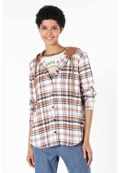 Карирано яке тип риза с качулка