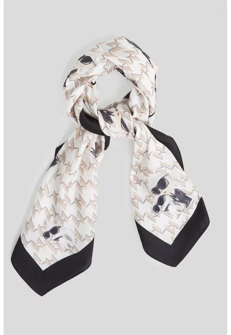 Копринен шал с монограм