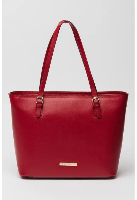 Кожена чанта с лого