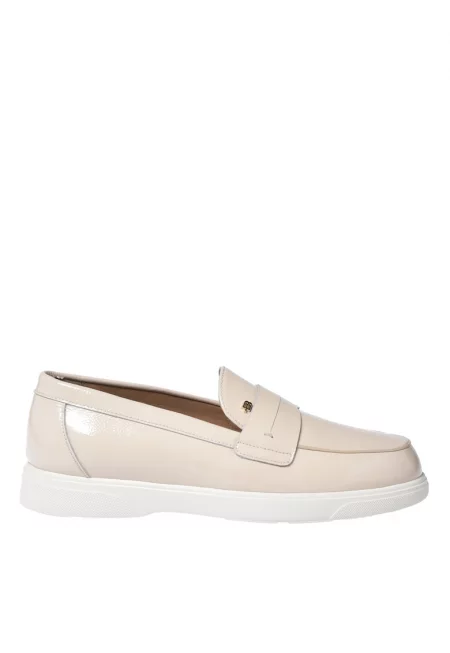 Кожени мокасини - Слонова кост