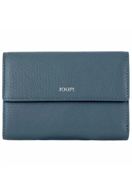Кожено портмоне Lantea Cosma - Прашно синьо
