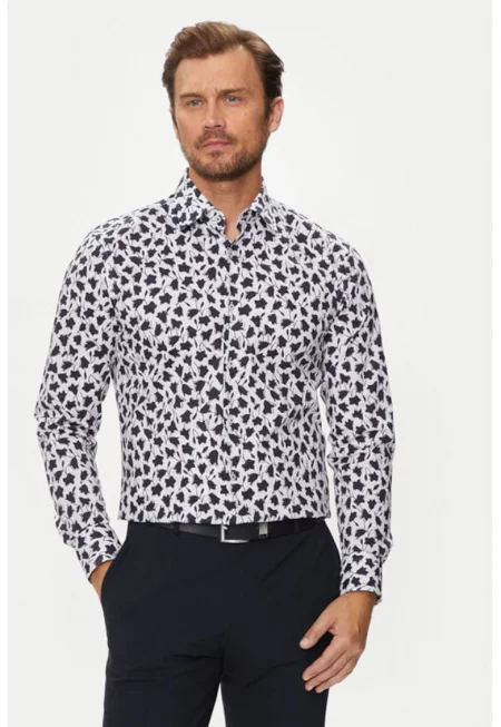 Мъжка риза -  304017827 - Памук - Син