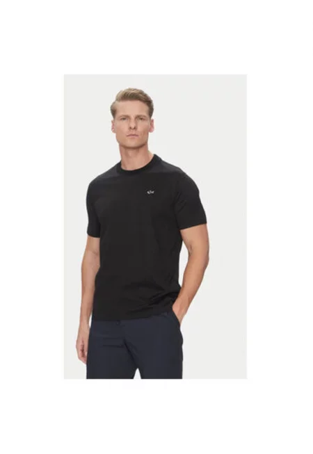 Мъжка тениска  C0P1092 - памук - черна