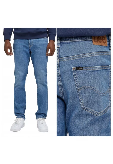 Мъжки дънки -  Brooklyn - Памучни - Дълги - Мъжки - Стандартна кройка - W30-L34 US - Сини