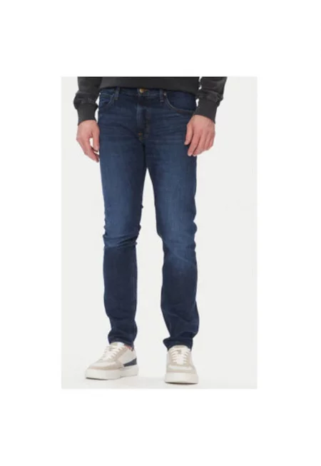 Мъжки панталон  112365111 - памук - тъмносин - Тъмносин