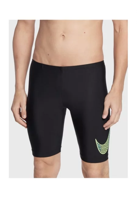 Мъжки плувни шорти -  36059 - Полиамид - Черен