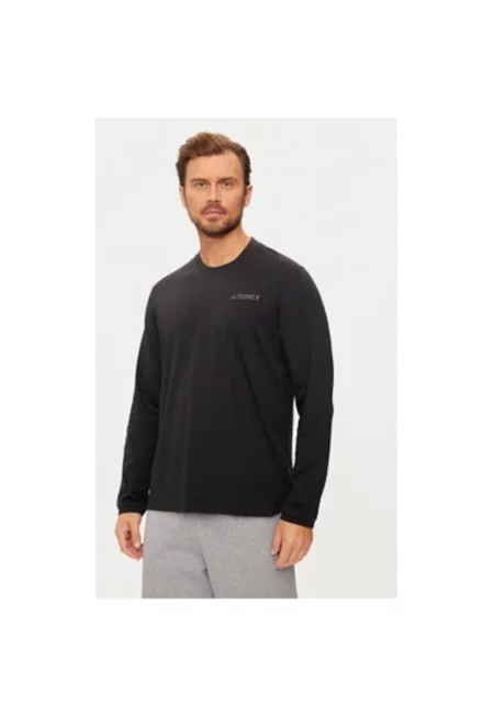 Мъжки суитшърт -  303533090 - Органичен памук/Лиосел - Черен