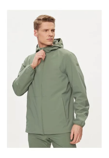 Мъжко яке -  443023 - Зелено - Полиестер