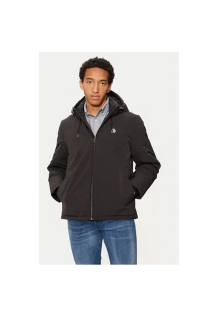 Мъжко яке - US Polo Assn. - 304798009 - Полиестер - Черно