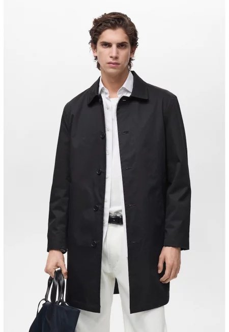 Непромокаем тренч - Черен