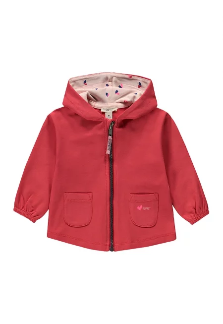 Олекотено яке с органичен памук - цип и джобове