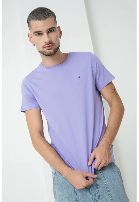 Памучна слим тениска