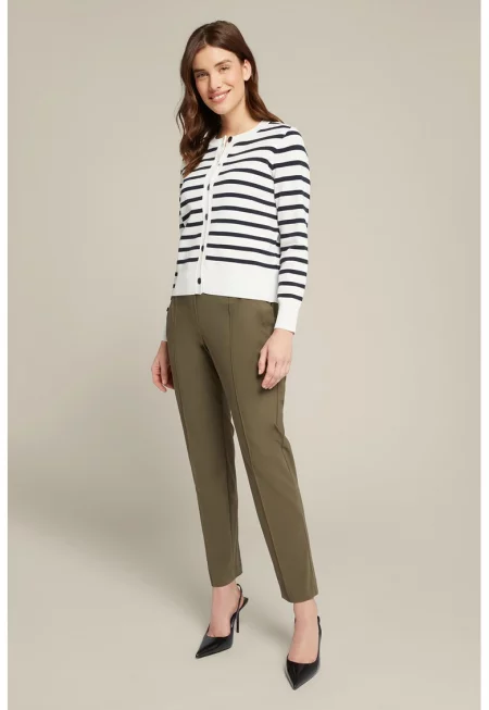 Панталон с джобове встрани - Каки