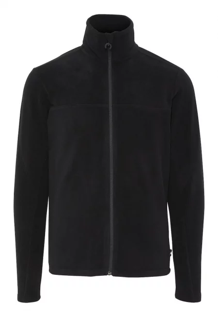 Поларен суитшърт с лого на гърба - Черен