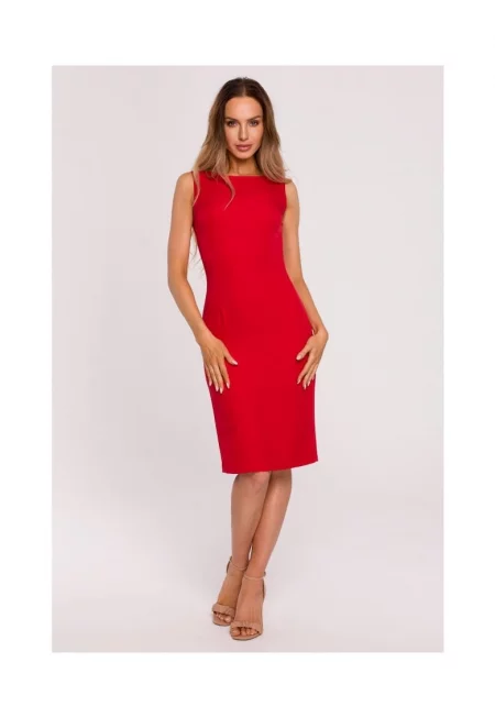 Рокля с деколте на гърба - черна