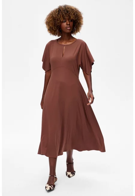 Рокля с изрязана предна част Thalia