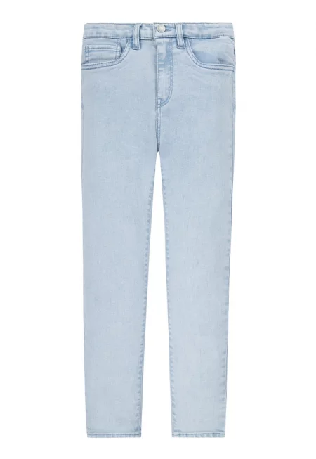 Силно прилепнали дънки 720 с висока талия - Ледено синьо