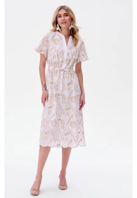 синя сянка - Памучна рокля Peonia