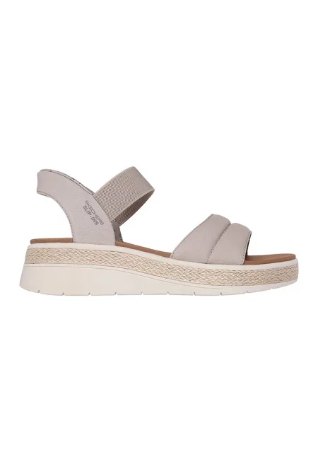 Скосени сандали Slip-Ins™ Bobs Sun Ray - Светло кафяво