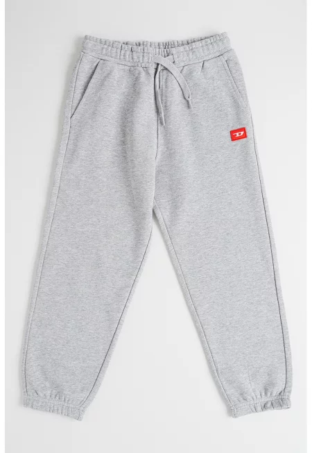 Свободен спортен панталон Pxgin с връзки - Сив меланж