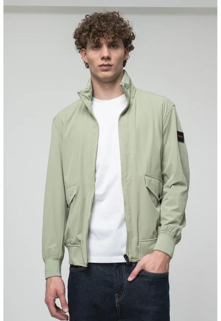 Свободно яке с цип - Светлозелен