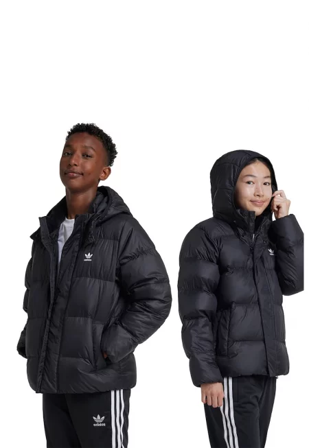 Свободно зимно яке Adicolor с пухена вата - Черен