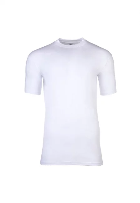 Тениска с овално деколте - 2 броя - Бял/Син