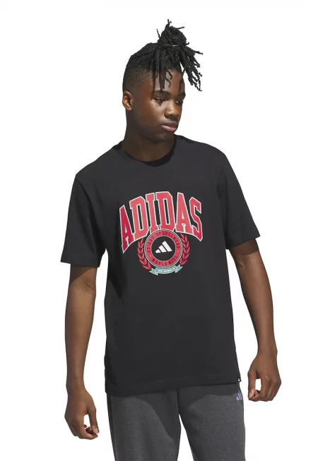 Тениска с овално деколте и лого