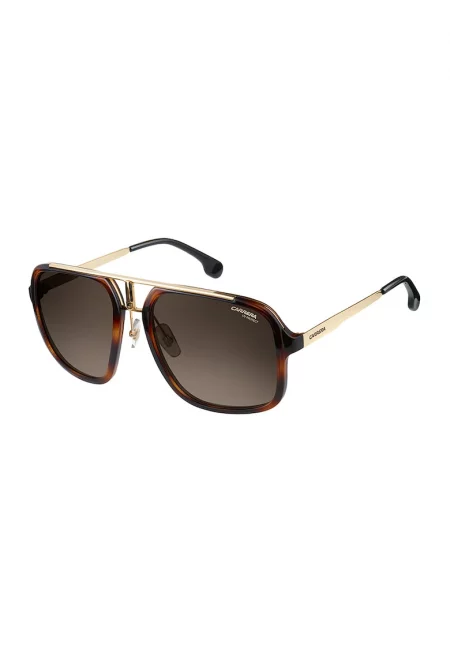 Унисекс слънчеви очила Aviator с кафяви нюанси